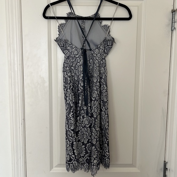 Blue Lacey bodycon Dress - Picture 2 of 3